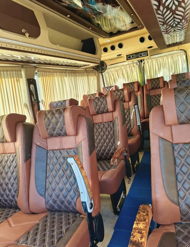 Spacious air-conditioned VCS Traveller interior